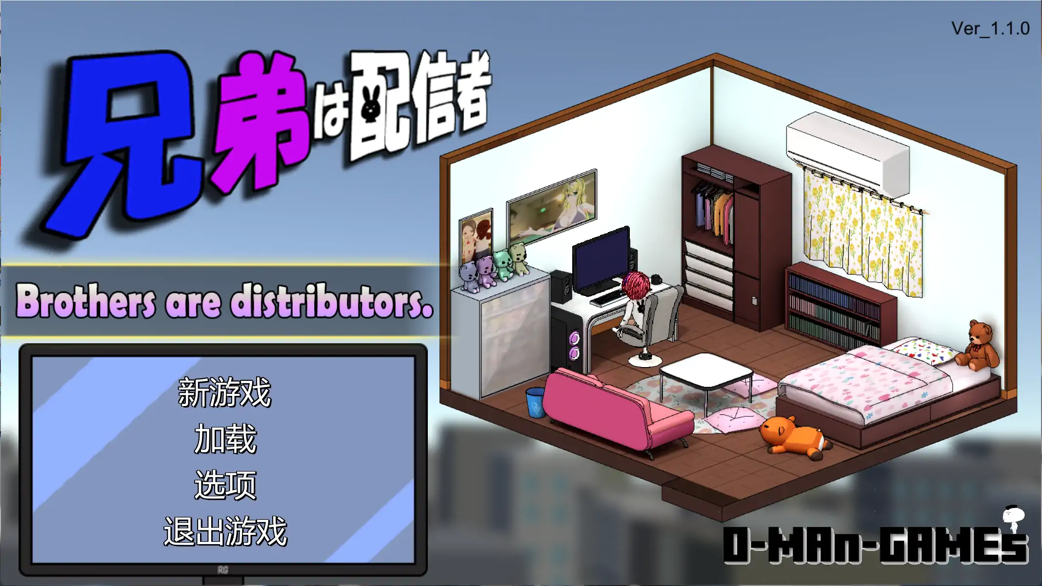 【日系SLG/官方中文/经营】主播兄弟NTR1.1.0 官方中文【PC/0.38G/更新】-米哈社